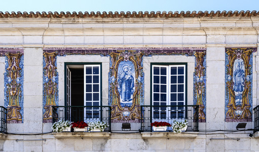 控制板正面葡萄牙沿海迷人城镇卡斯凯西的旧市政厅大楼外表详情请访问InfoFinland建筑学图片
