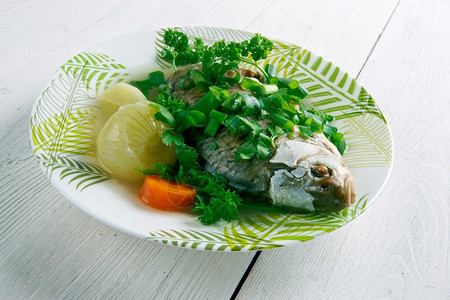 东鱼头食料的海鲜菜文化沙锅图片
