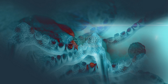 科学数字3d人体癌细胞数字图解人类剖学图片