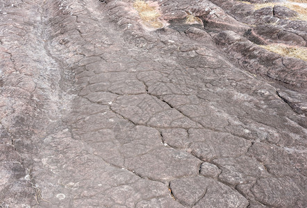 抽象的公园山上水侵蚀产生的裂缝模式砂岩通道Sandstone信道难的岩石图片
