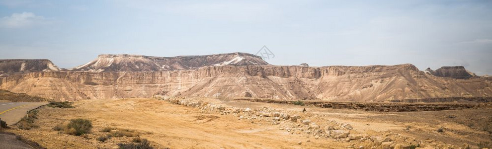 以色列的Negev沙漠位于以色列伊吉特边界附近的Israel以南的negev沙漠自然干燥旅行图片