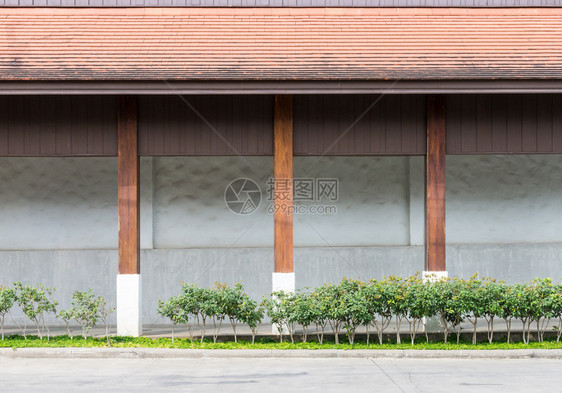 建筑学生态楼梯农村地区大型仓库有木质支柱的图片