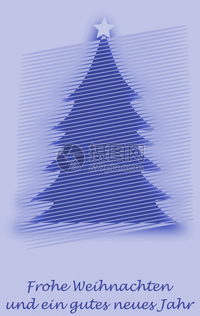 结构体为了圣诞树摘要和德国文的圣诞快乐和新年圣诞节卡片誕树和日耳曼语字图片