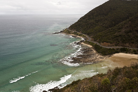 海岸线圣乔治河口进入澳大利亚维多的南大洋位于澳利亚维多南方景观图片