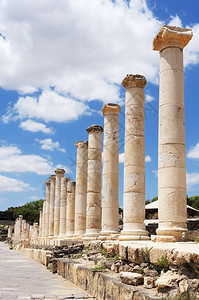 贝特以色列罗马古城贝希安的废墟赌注剧院图片