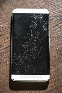 手机事故裂缝破碎的电话显示器窗口灯光Windowlight图片