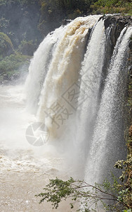 景点青尼罗河瀑布巴哈达尔埃塞俄比亚非洲自然景观图片