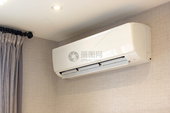 空气室内调机墙型风扇卷式壁墙型和气管线圈压缩机图片