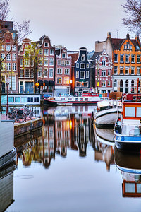 欧洲克拉夫琴科早上荷兰阿姆斯特丹的概览上午暮图片