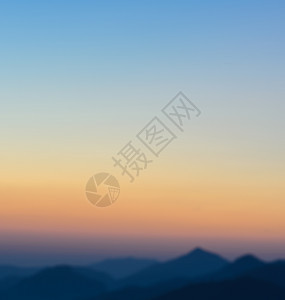 早晨爬坡道泰国山上日落的景象惊人农村图片