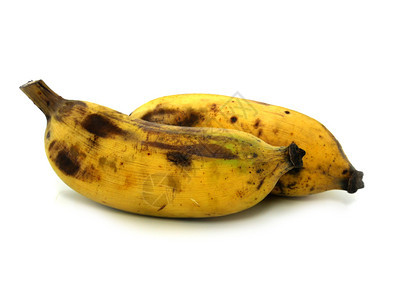 白种背景孤立的植型香蕉白色的维他命美味图片