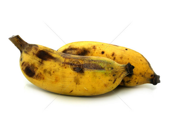 白种背景孤立的植型香蕉白色的维他命美味图片