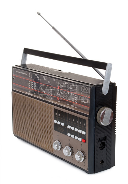 旧收音机按钮接者复古的图片