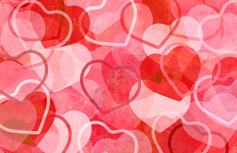 爱的抽象背景作为山粉和红色设计代表浪漫情人节假日模式带有3D插图元素浪漫的天门户14图片