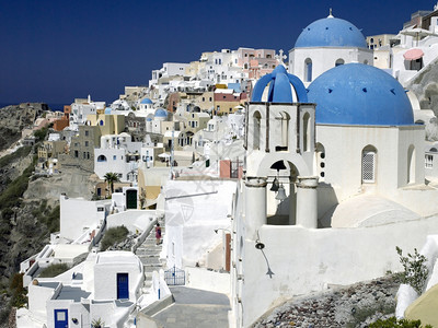 希腊沿海爱琴的希腊岛圣托里尼希腊海岸外的爱琴悬崖欧洲伊莫罗维利图片