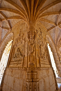 多斯欧洲的MosteirodosJeronimos在里斯本的Mosteiro修道院的细节莫塞罗图片
