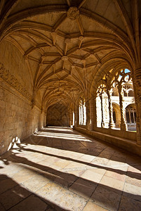 多斯贝伦MosteirodosJeronimos在里斯本的Mosteiro修道院的细节建筑学图片