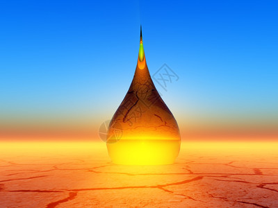 一滴水往下掉沙漠中的一滴水地面灾难热的设计图片