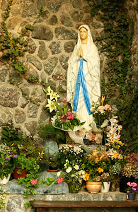 圣母玛利亚的果实建筑学宗教的祷告图片