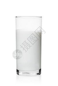 剪裁喝高杯牛奶在白底色上隔绝高杯牛奶子图片
