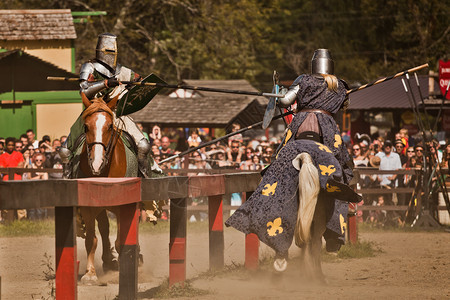格斗男人与骑士们在装甲的护服上骑士身份图片
