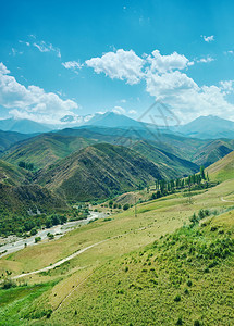 天假期中央吉尔斯坦西部贾拉勒阿巴德地区山高原图片