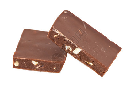 营养丰富巧克力在白色上被孤立可口乳制品图片