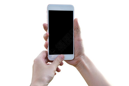 白色的细胞小样背景的手机电话移动技术手持机用白色背景进行移动技术图片