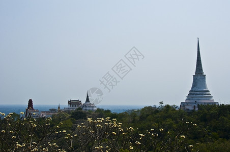 佛教法查布里的PhraNakhonKhiri宫建造基里图片