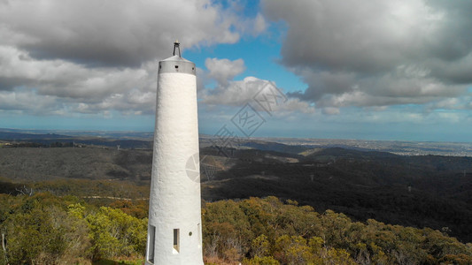澳大利亚阿德莱山全景与烟囱塔图片