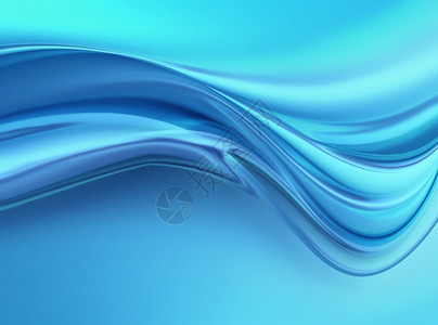 流动的带平滑线抽象蓝色背景效果线条图片