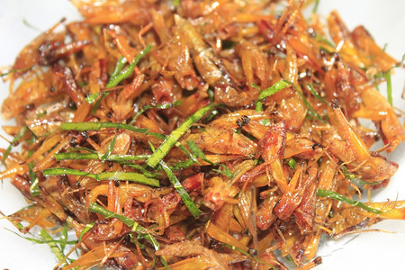 盘子烤蚂蚱美味的蜢图片