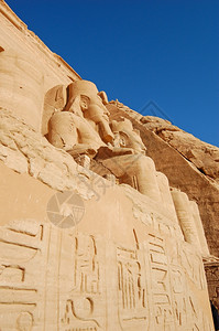 古老的伟大埃及AbuSimbelRamesesII大寺庙旅游图片