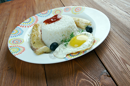 古巴式大米原产于秘鲁食用古巴式大米西班牙语油炸阿罗兹图片