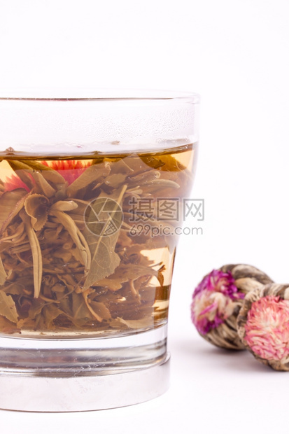 花的茉菊绿茶球传统的自然图片