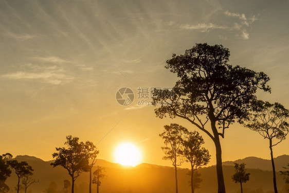 夕阳日落图片