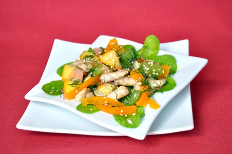 蔬菜和水果鸡肉青菜配料芝麻绿色图片