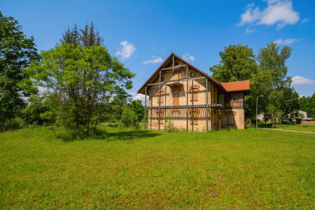 乡村的场景农被遗弃的旧房屋农村废弃的旧房屋住宅图片