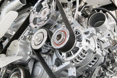 腰带车辆齿轮汽发动机关闭汽车发动机的一部分图片