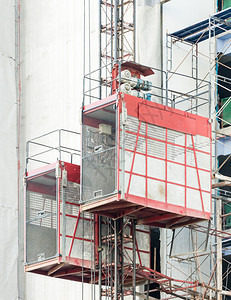 支持为泰国城市工人建造双型两层筑电梯针对泰国城市工人发动机墙图片