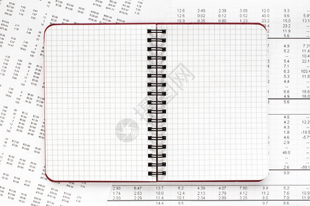 空白螺旋滚动笔记本和财务文件合法的复制空间国库图片