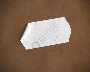 买棕色回收纸上的白价标签再生纸上的文字空白价格标签间销售阴影图片