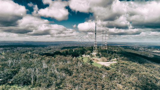 天空MtLofty全景航空观察澳大利亚阿德莱山旅行图片