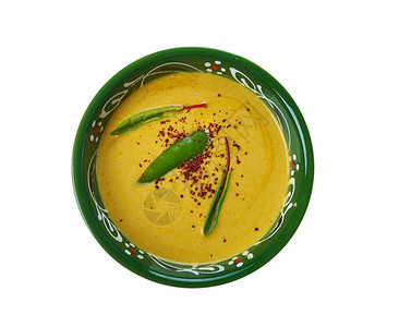 制作喀拉邦新鲜的与YoghurtCoconutKerala风格烹饪传统各种菜盘TopView图片
