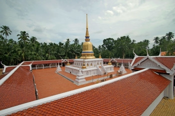 金的色圣殿佛教宗纪念碑传统的地标图片