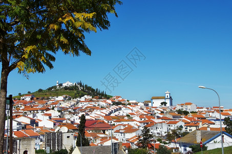 村庄葡萄牙阿伦特霍地区Aljustrel村欧洲的天空图片