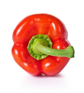 富劳卡白色背景上的红胡椒新鲜蔬菜顶视面白色的辣椒图片