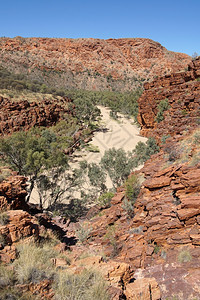 路德维希内陆TrephinaGorge东麦克唐纳山脉澳大利亚北部地区岩石图片