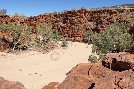 目的地TrephinaGorge东麦克唐纳山脉澳大利亚北部地区吸引力远足图片