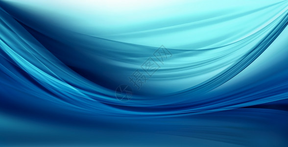 绘画蓝色的具有平滑线抽象蓝背景色光滑的图片